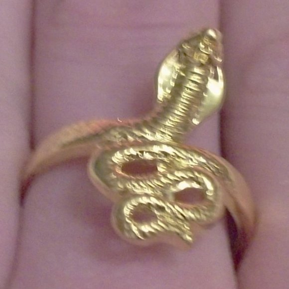 *5/35*  Egyptian Cobra Ring  Size 7.5 - Picture 2 of 2